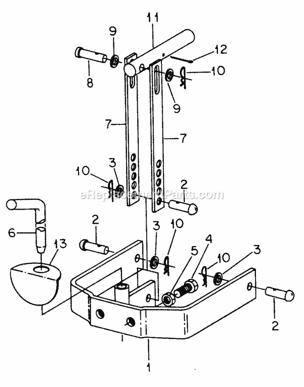 Sleeve Hitch Adapter-582 Special-582w/Sn 7199 Diagram and Parts List for 1604 2050598U, 144-582-399, 145-582-399, 142-582-3 Cub Cadet Lawn Tractor